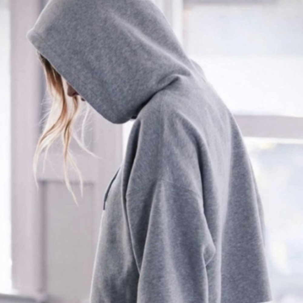 Urban Outfitters “Out From Under” Gray Hoodie Button Up Neckline Raglan …